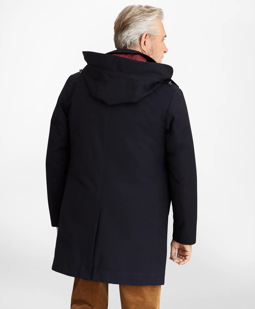 Bonded Twill Hooded Topcoat, image 5