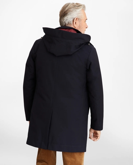 Bonded Twill Hooded Topcoat, image 5