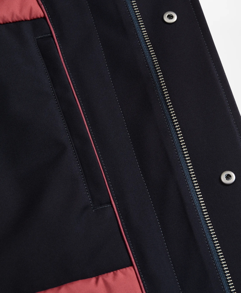Bonded Twill Hooded Topcoat, image 6
