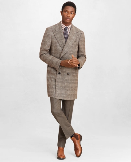 Golden Fleece® Double-Breasted Plaid Topcoat, image 3