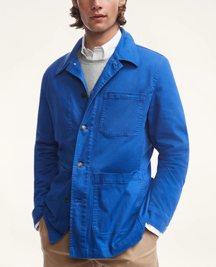 Stretch Cotton Twill Chore Jacket, image 1