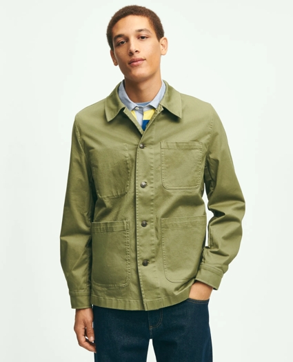 Stretch Cotton Twill Chore Jacket, image 2