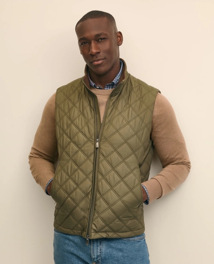 Paddock Diamond Quilted Vest, image 1