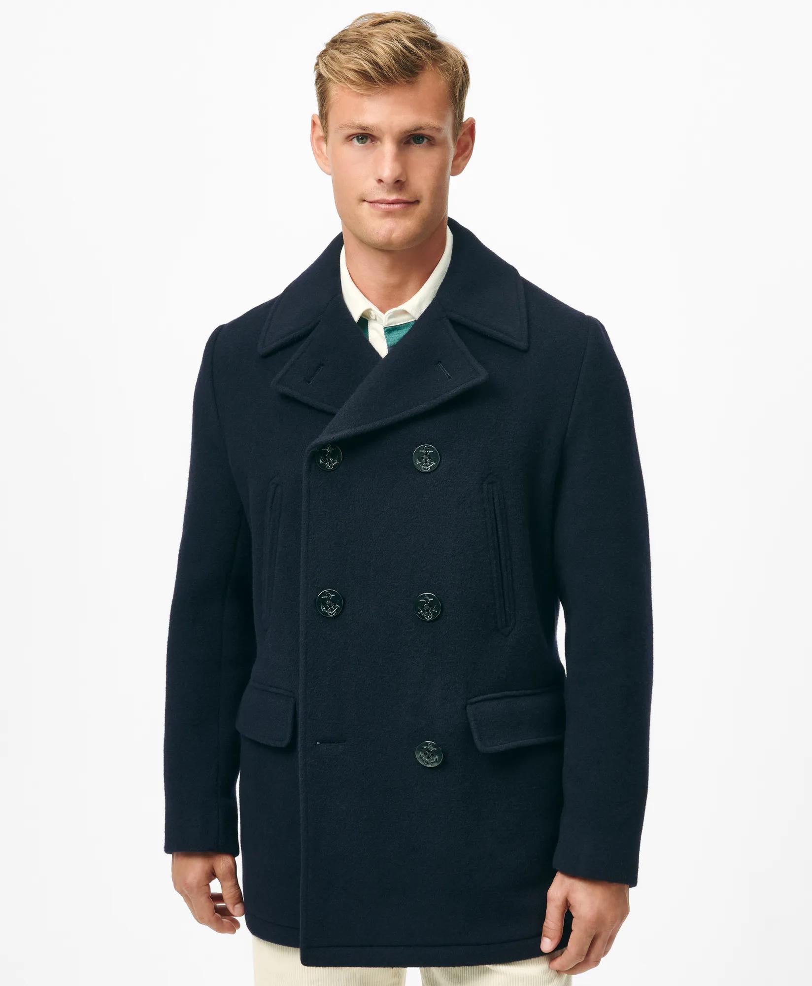 Wool Peacoat - Navy