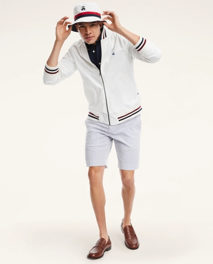 Stretch Cotton Tennis Bomber Jacket, image 2