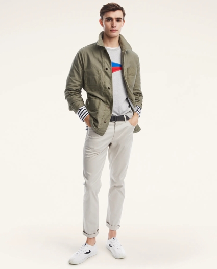 Stretch Canvas Chore Jacket, image 1