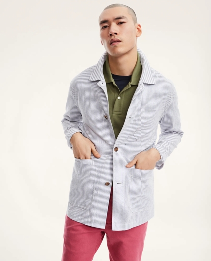 Seersucker Chore Jacket, image 2