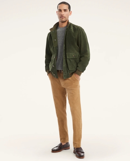 Nappa Suede Bomber Jacket, image 1