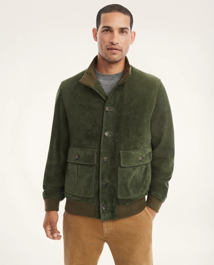 Nappa Suede Bomber Jacket, image 2