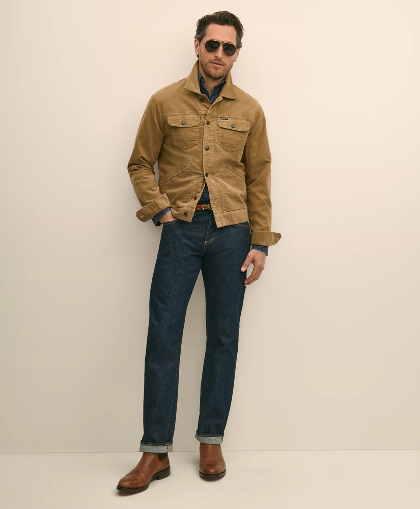 Medium Wale Corduroy Trucker Jacket, image 3