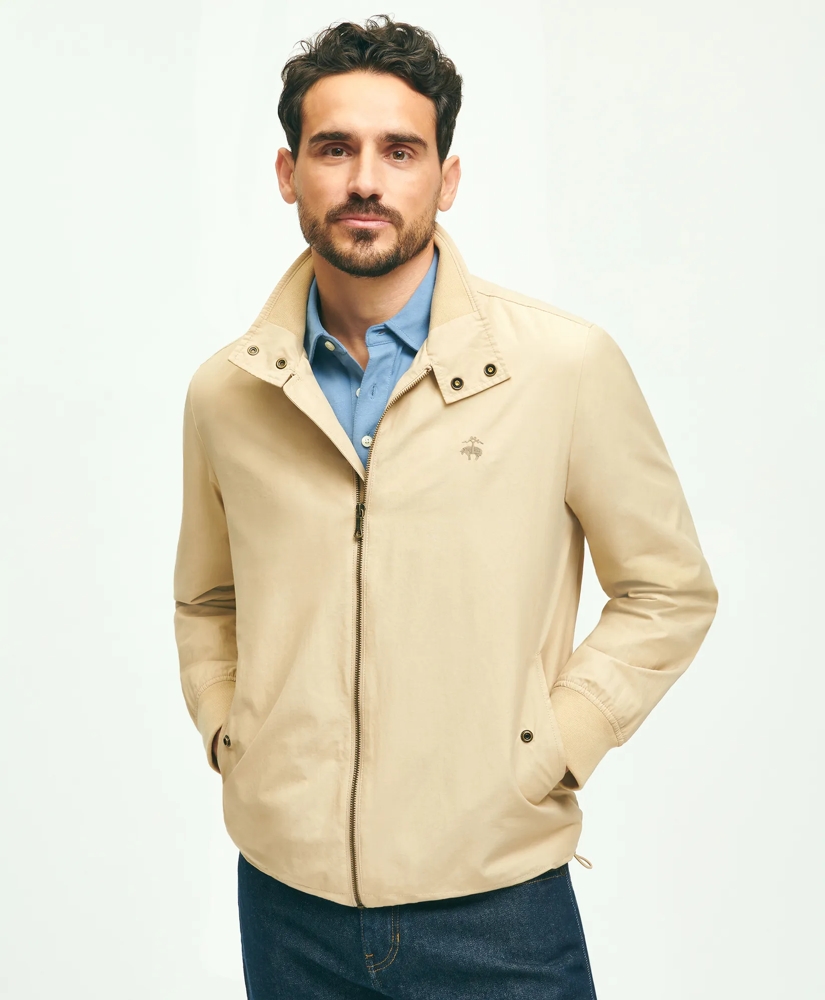 Cotton Blend Harrington Jacket, image 2