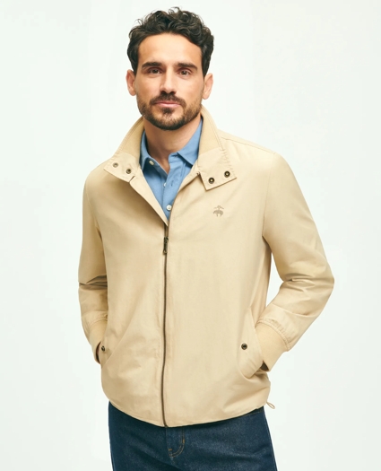 Cotton Blend Harrington Jacket, image 2
