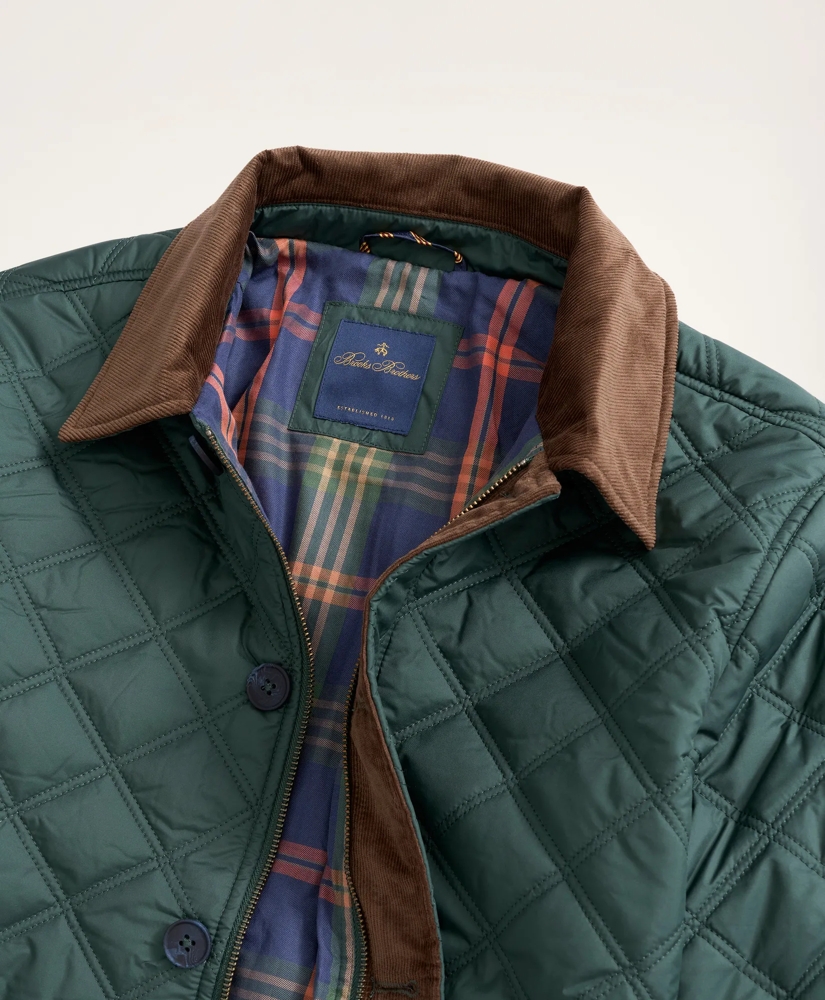 Brooks Brothers Quilted Jacket With Plaid Lining Brooks Brothers