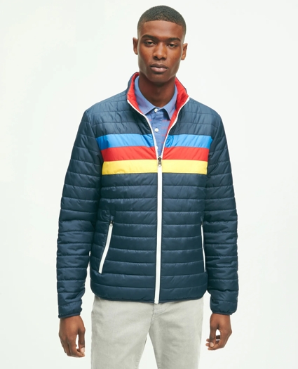 Reversible Racer Stripe Puffer Jacket, image 2