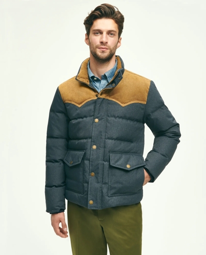 Down Denim Puffer Coat, image 1