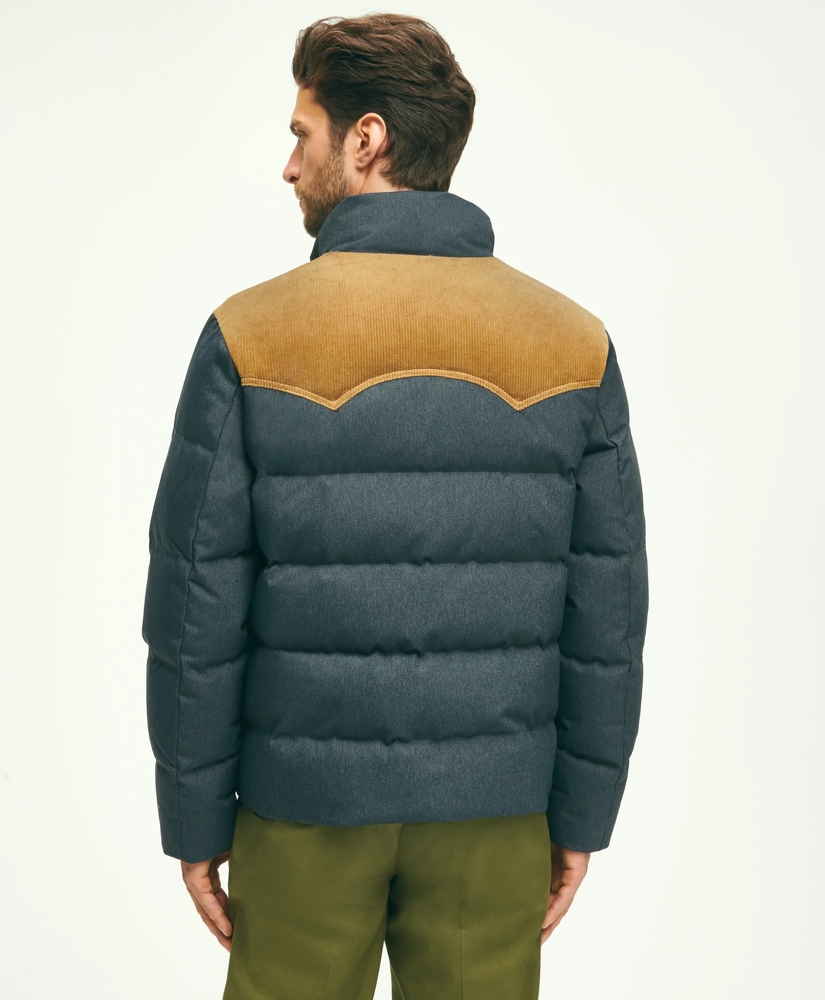 Down Denim Puffer Coat, image 3