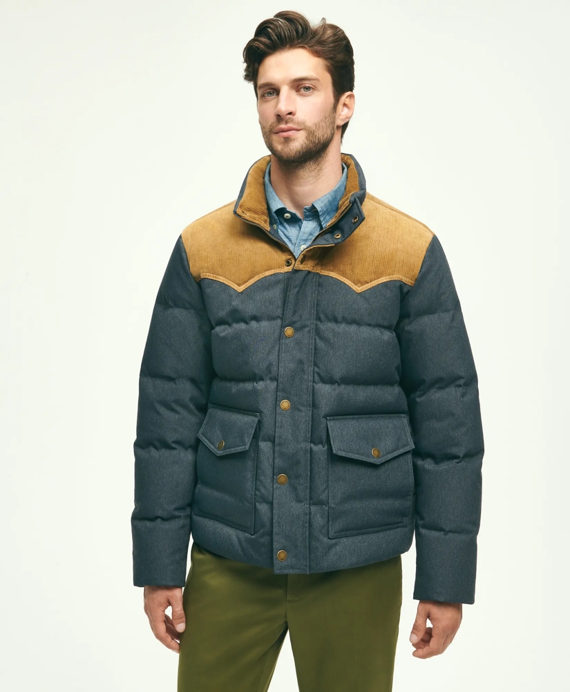 Down Denim Puffer Coat, image 6