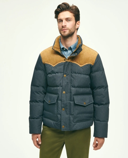 Down Denim Puffer Coat, image 6