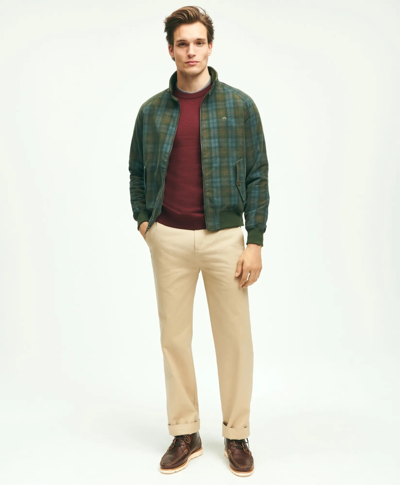Cotton Corduroy Plaid Bomber Jacket, image 3