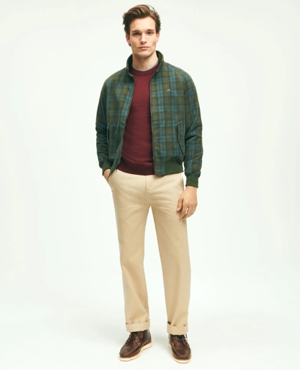 Cotton Corduroy Plaid Bomber Jacket, image 3