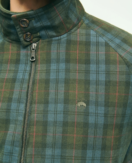 Cotton Corduroy Plaid Bomber Jacket, image 5