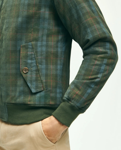 Cotton Corduroy Plaid Bomber Jacket, image 6