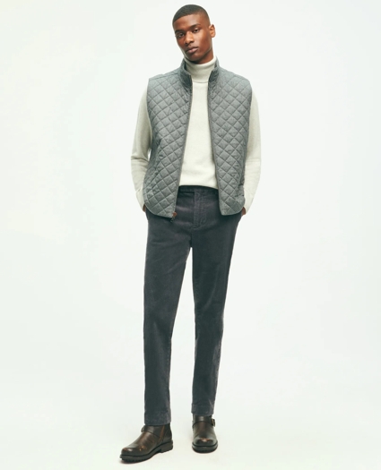 Wool Down Diamond Quilted Vest, image 1