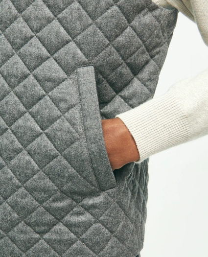 Wool Down Diamond Quilted Vest, image 5