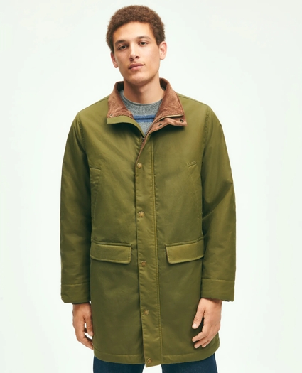 Cotton Hooded Waxed Parka, image 3