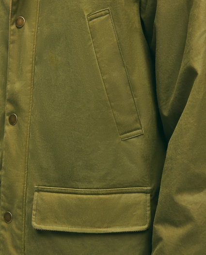 Cotton Hooded Waxed Parka, image 9