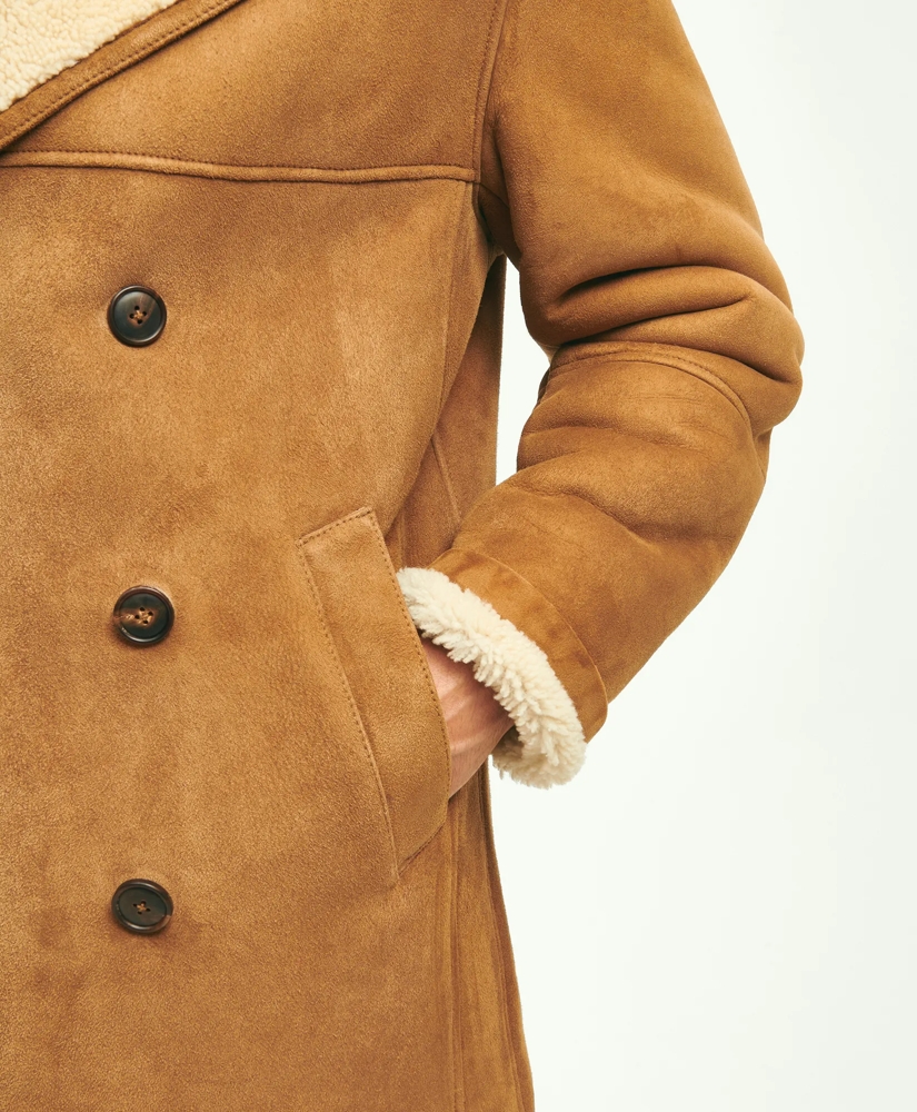 Shearling Double-Breasted Coat, image 5