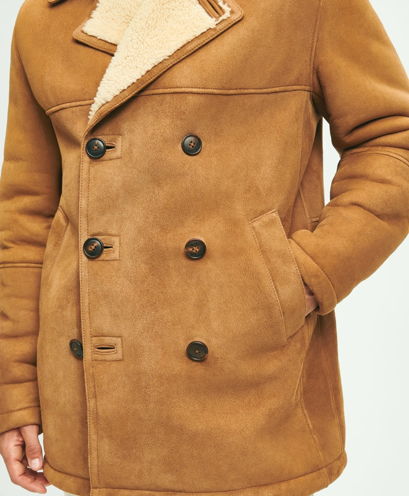 Shearling Double-Breasted Coat, image 7