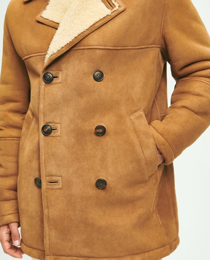 Shearling Double-Breasted Coat, image 7