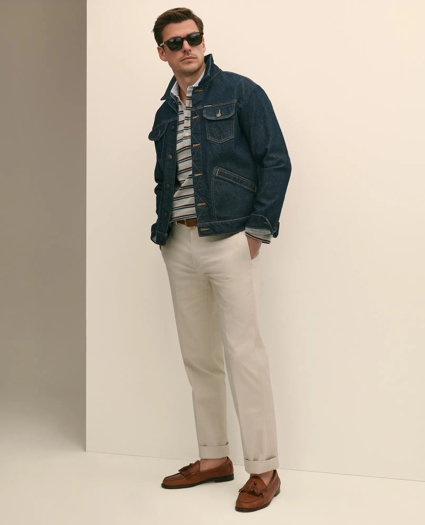 Dark Rinse Denim Trucker Jacket, image 1