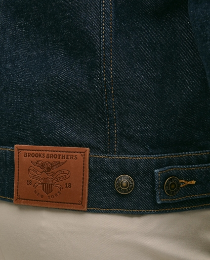 Dark Rinse Denim Trucker Jacket, image 5