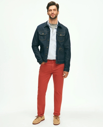 Dark Rinse Denim Trucker Jacket, image 7