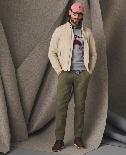 Harrington Jacket in Cotton Blend, image 4