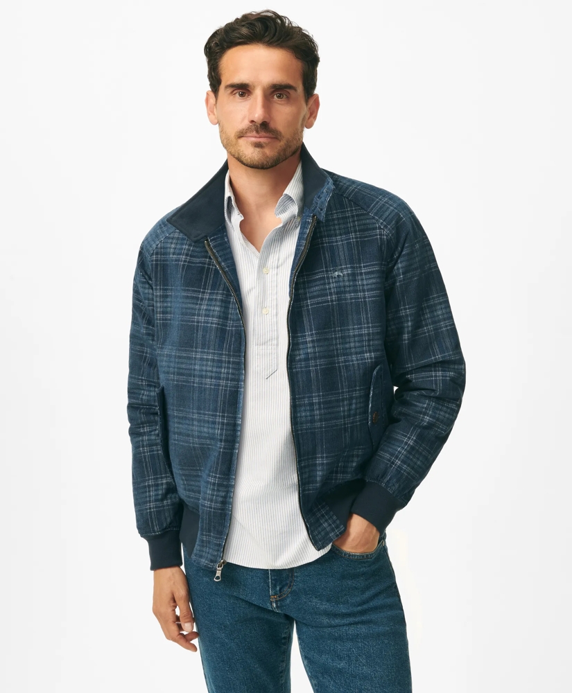 Plaid Corduroy Harrington Jacket in Thermore®-Filled Cotton, image 1