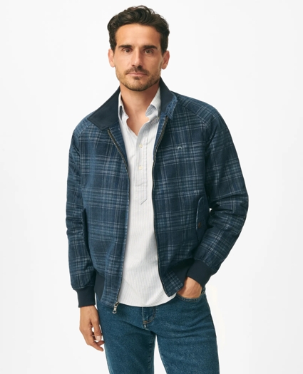 Plaid Corduroy Harrington Jacket in Thermore®-Filled Cotton, image 1