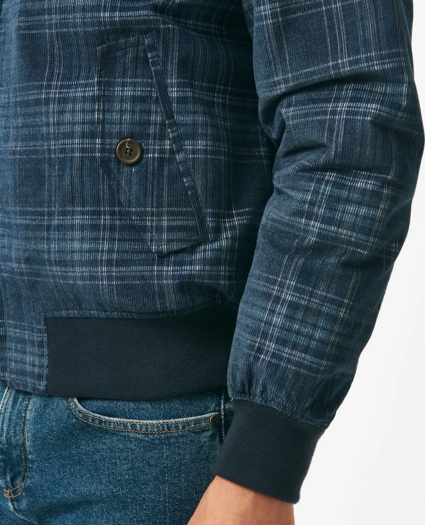 Plaid Corduroy Harrington Jacket in Thermore®-Filled Cotton, image 4