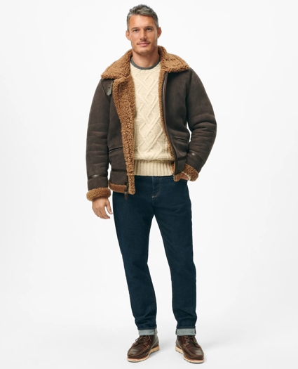 Shearling Flight Jacket, image 1