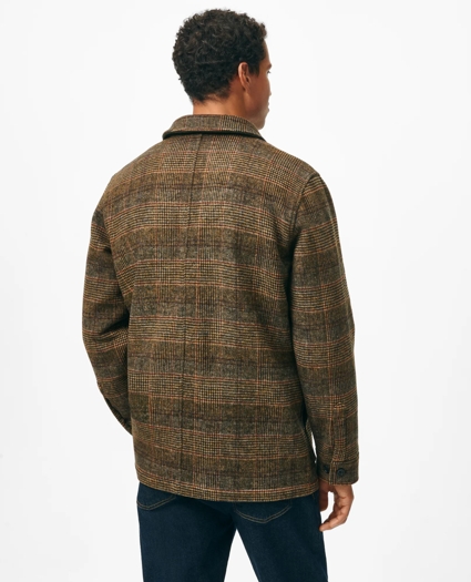 Wool-Blend Plaid Walking Coat, image 3