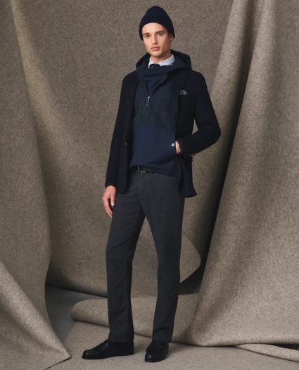 Black Watch Popover Windbreaker in Water-Repellent Nylon, image 2