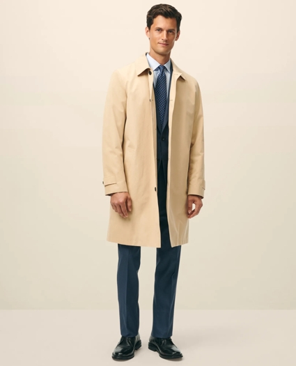 Bonded Cotton Top Coat with Removable Liner in Black Watch, image 1