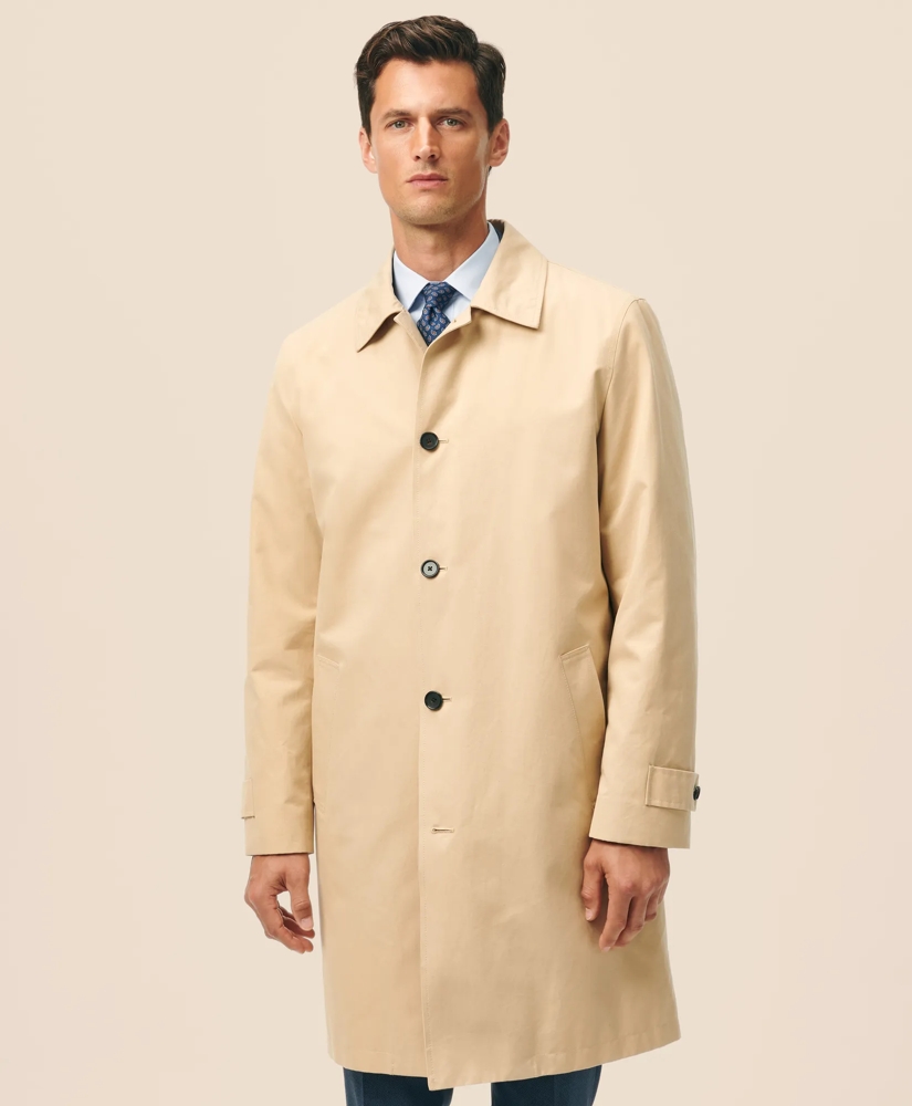 Bonded Cotton Top Coat with Removable Liner in Black Watch, image 2
