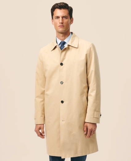 Bonded Cotton Top Coat with Removable Liner in Black Watch, image 2