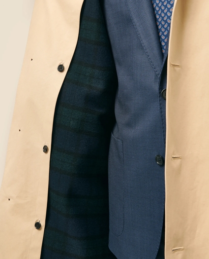 Bonded Cotton Top Coat with Removable Liner in Black Watch, image 4