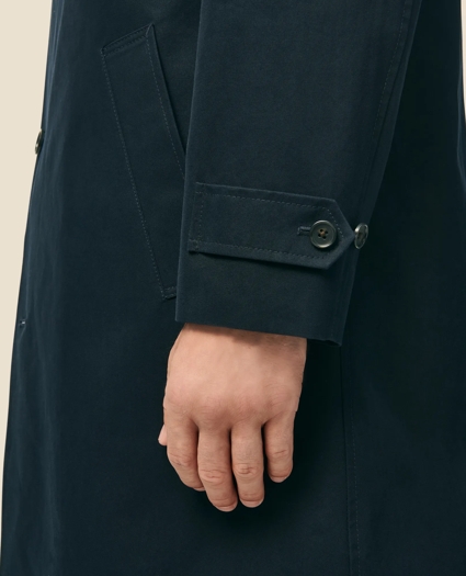 Bonded Cotton Top Coat with Removable Liner in Black Watch