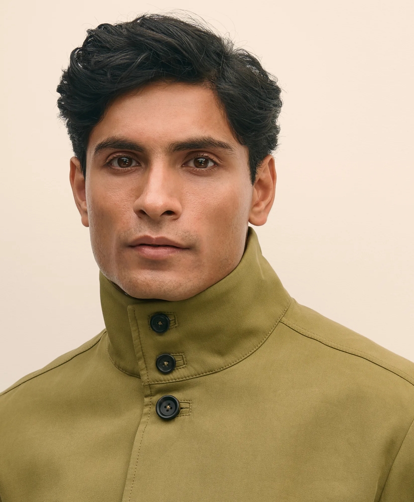 Water-Repellent Stand Collar Twill Jacket, image 4