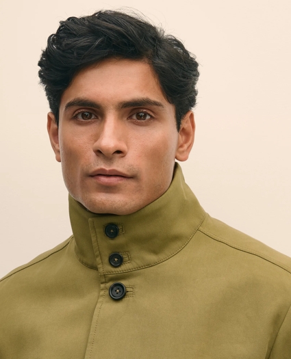 Water-Repellent Stand Collar Twill Jacket, image 4